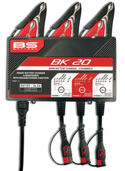 BS Battery SMART Bank Battery Charger and Maintainer with Reconditioning Function Black Red Battery Monitor Each