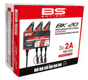 BS Battery SMART Bank Battery Charger and Maintainer with Reconditioning Function Black Red Battery Monitor Each