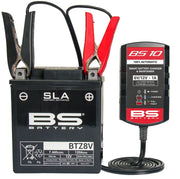 BS Battery BS10 BATTERY CHARGER BS10 6V/12V-1A - UK Plug Black Red Combination Maintenance Each
