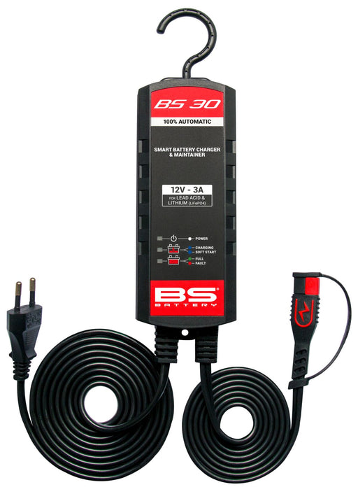 BS Battery BS30 Charger UK-Plug Black Kit