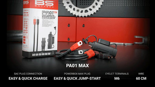 BS BATTERY PA-01 MAX EYELET CONNECTOR Terminal Lead Black Each