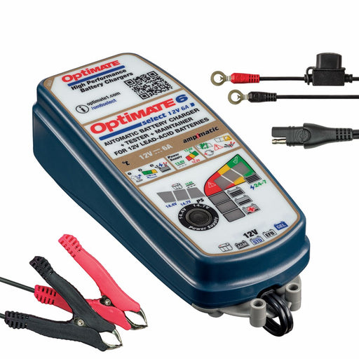 TecMate OptiMate 6 Select Battery Charger #TM370 V2
