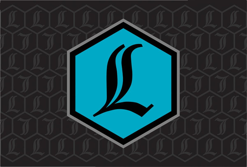 Legend Suspension REVO ARC Reservoir Decal Black Teal Blue Pair #43202400