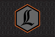 Legend Suspension REVO ARC Reservoir Decal Black Orange Pair