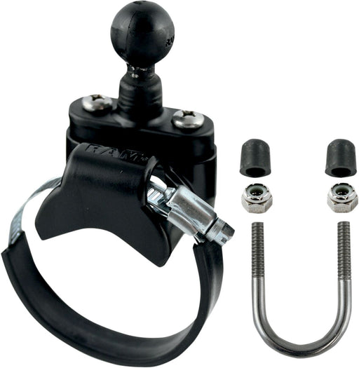 RAM Mounts Mount Base with U-Bolt and UTV Strap Base Black Powder-Coated Camera Mounting Aluminium Kit