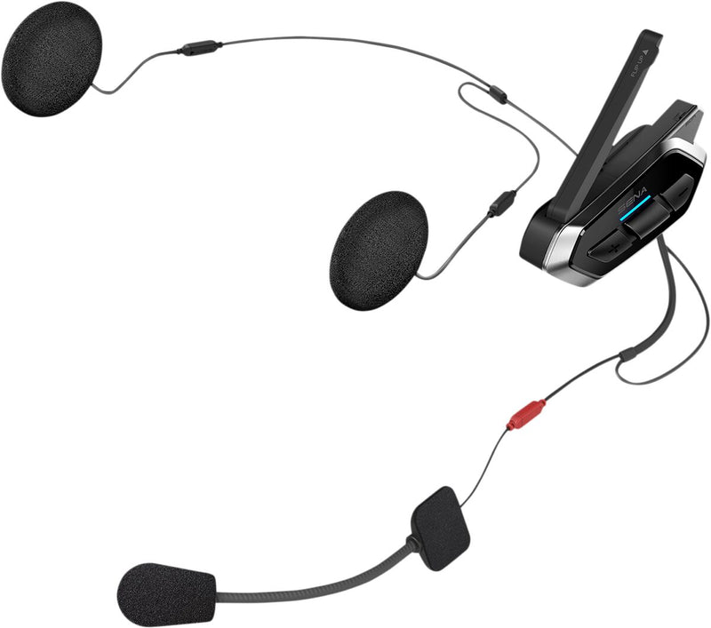 Sena 50R Low Profile Mesh Intercom™ Headsets Communication System Black Silver Kit #50R-02