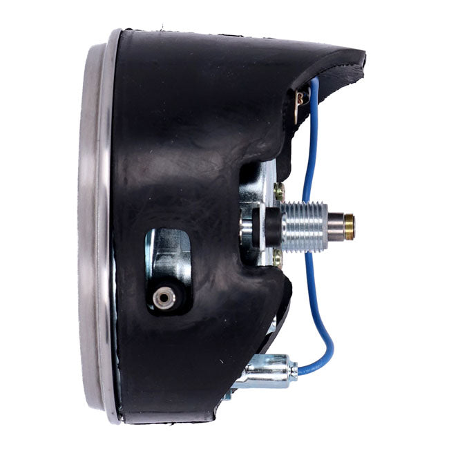 MCS FL Speedometer, ''62-67 Electra Face'', Black/Silver. 2:1 Mph