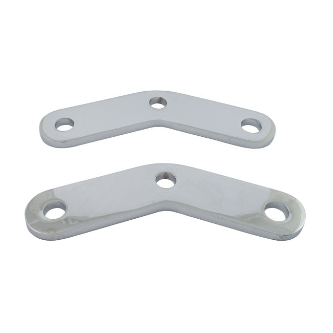 MCS Softail Passenger Peg Riser Brackets. Chrome – 1984–1999 Softail