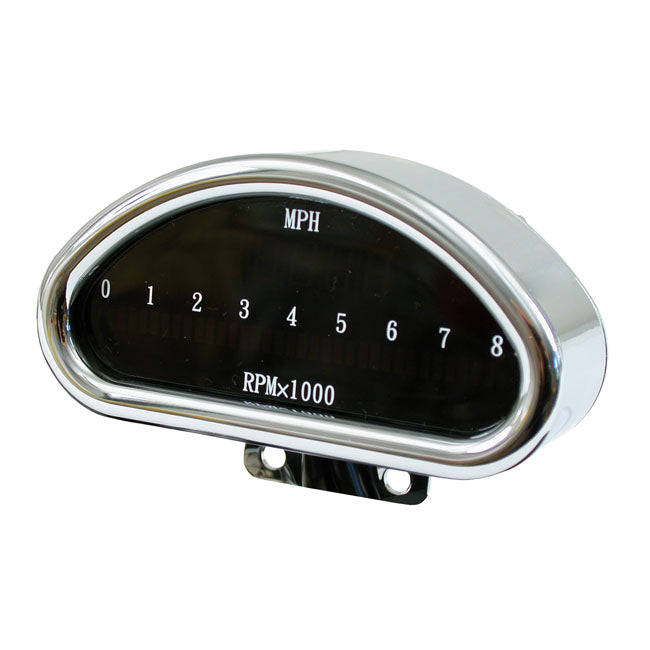 MCS Electronic CNC Aluminum Speedometer (Mph) Chrome – Universal