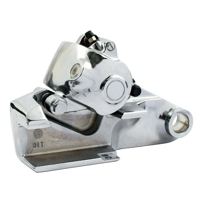 MCS Brake Caliper with Bracket, Rear. Chrome – 2008–2010 XL Sportster