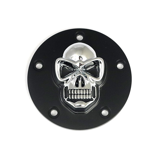 MCS Skull Point Cover. Black/Chrome – 1999–2017 Twin Cam