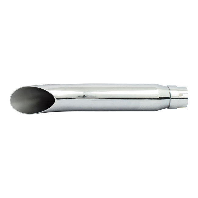 MCS Turn Out Universal Muffler 16" Long Chrome – 1 3/4" Diameter Headers