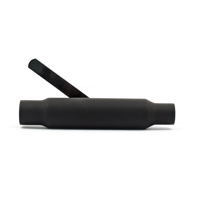 Shorty Straight Cut 12 Inch Long Black Universal Muffler