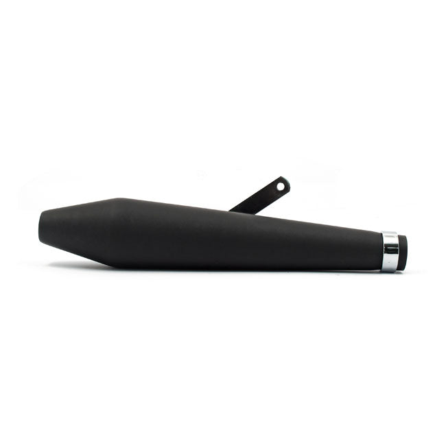 MCS Megaton Universal Muffler 19-1/2" Long Black – 1 3/4" Diameter Headers