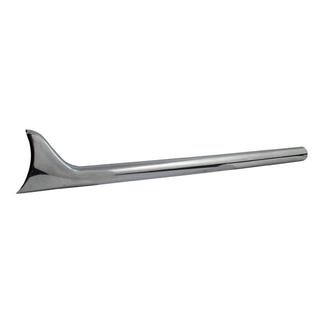 MCS Slip-on Fishtail Exhaust Extension 36" Long Chrome – 1-3/4" Head Pipes