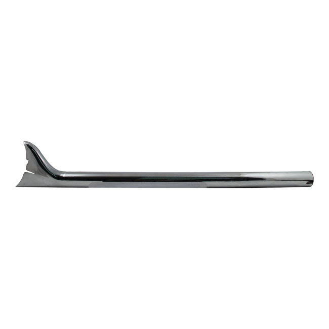 MCS Slip-on Fishtail Exhaust Extension 36" Long Chrome – 1-3/4" Head Pipes