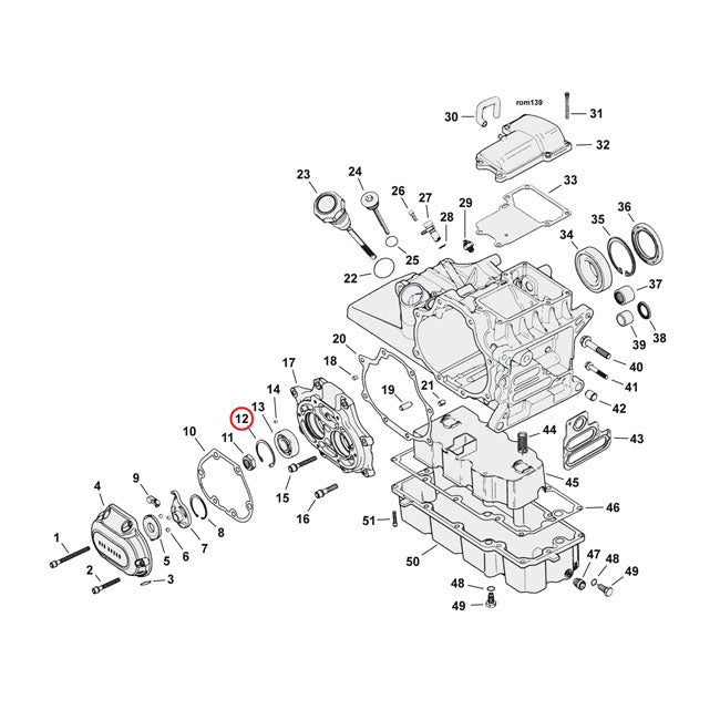 MCS Retaining Ring, Transm. Main/Countershaft Bearing – Mainshaft & Countershaft Bearing:…