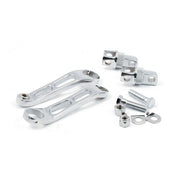 MCS Heel Rest Mount Brackets for Foward Controls. Chrome – Bikes with Forward Controls and…