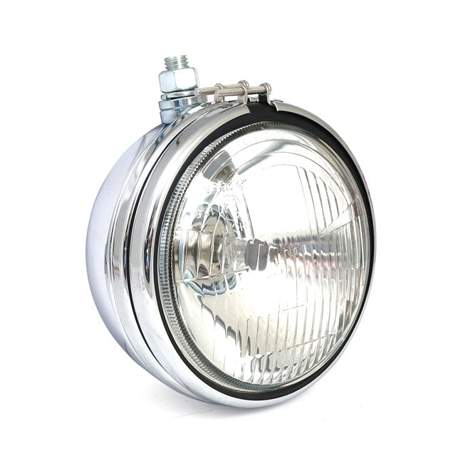 MCS OEM Style 5-3/4" FX, FXR, XL Headlamp. Chrome – OEM 67705-74 – 1975–1989 FX; FXR; XL Sportster