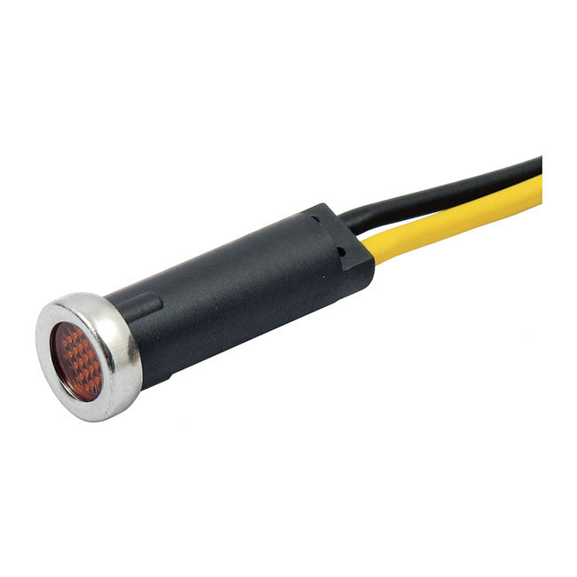 MCS Custom 5/16" LED Indicator Light. Amber Lens – Universal