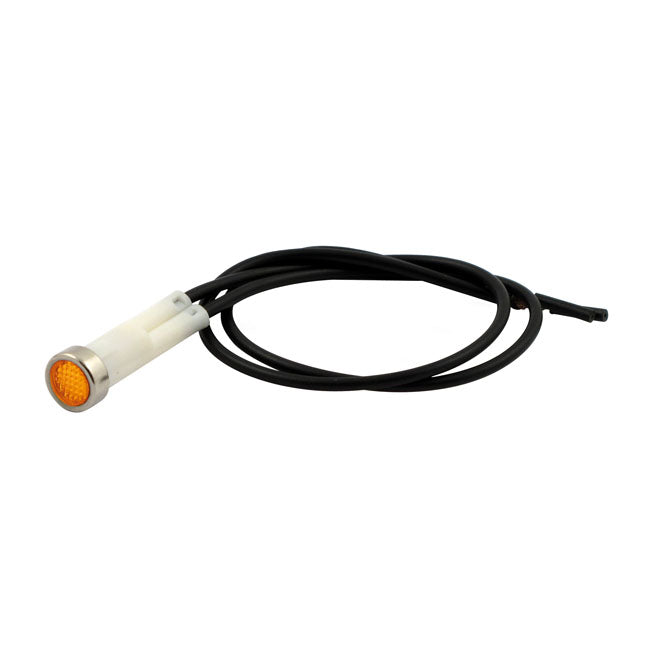 MCS 3/8 Indicator Light. Amber, No Symbol – Various 1984–1994 H-D