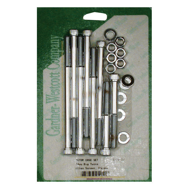 Gardner-Westcott Crankcase Bolt Kit, Allen – 1970–1978 Big Twin