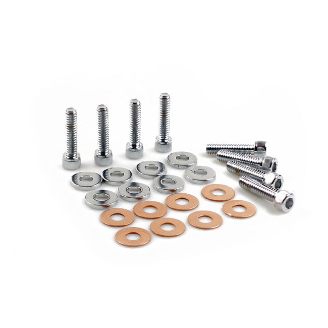Gardner-Westcott Rocker Box Top Bolt Kit. Allen, Chrome – 1984–1999 Big Twin; 1986–2022 XL…
