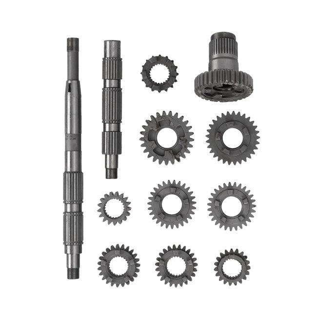 Andrews 5-Speed Gear & Shaft Kit. Belt Drive – 1985–1989 Big Twin with Rear Belt Drive