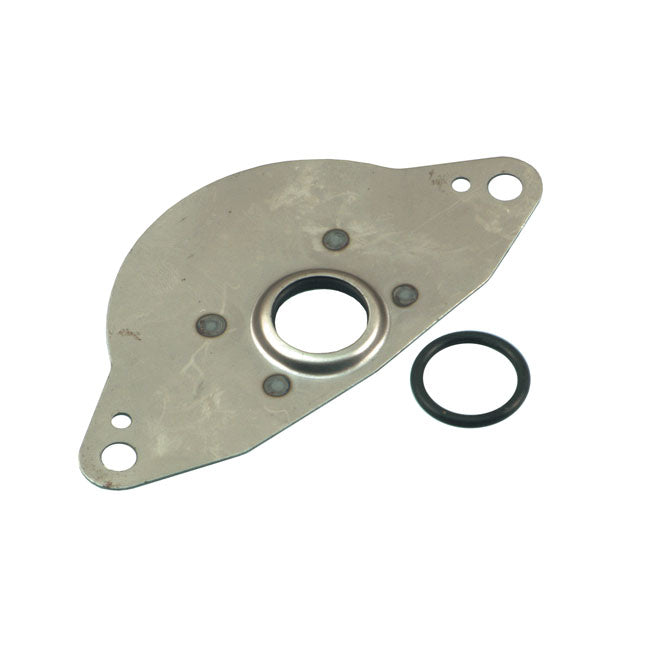 MCS Oil Deflector Plate Assembly, Starter – 1965–1985 4-Speed Big Twin (Rear Chain…