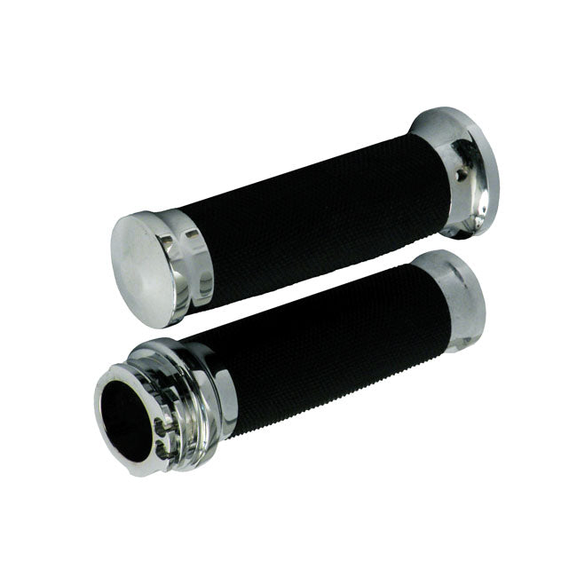 Motorcycle Storehouse Battlenight Throttle Grips Set for 74-20 H-D With Single Or Dual Throttle Cables (Excl. Street)