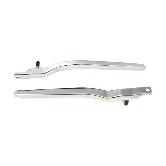MCS 72-85 FX Fender Struts. Smooth. Chrome – 1972–1985 4-Speed FX