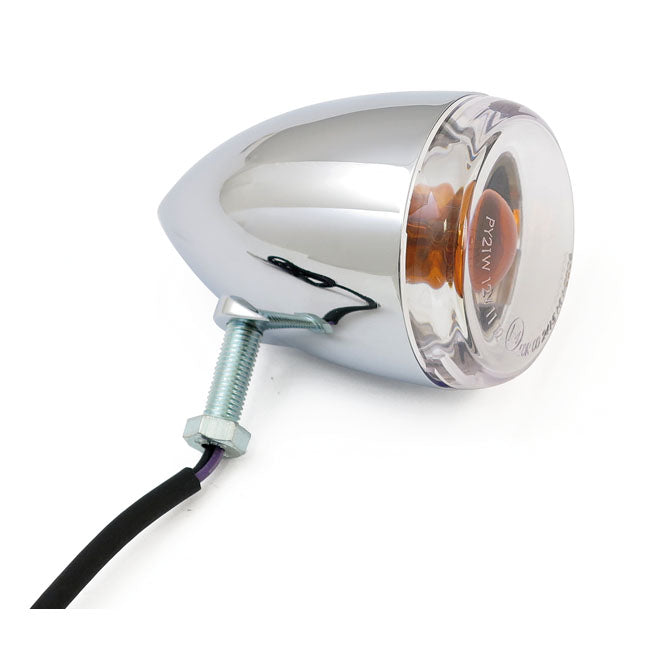 MCS Late-style Turn Signal Assembly. Rear. Chrome