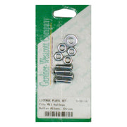 Gardner-Westcott License Plate to Bracket Mount Kit. Chrome. Hex – Universal