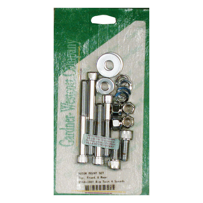 Gardner-Westcott Motor Mount Screw Kit, Allen – 1948–1984 4-Speed FL; FX