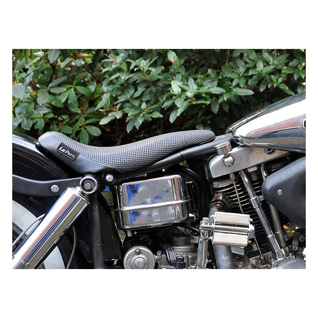 Le Pera Bare Bones Solo Basket Weave Seat For Harley-Davidson 1964-1984 FL/FX Models