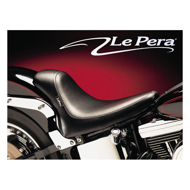 Le Pera Silhouette Bullet Foam Solo Seat 10 Inch Wide in Black For 1984-1999 Softail Models