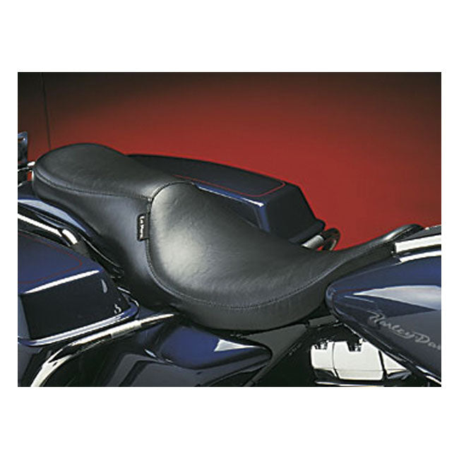 Le Pera Silhouette Foam Seat 12 Inch Rider Width in Black For 1997-2001 FLT Touring Models (Excluding FLHR Road King)