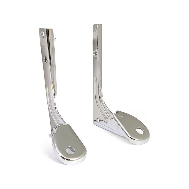 MCS Spotlamp / Passing Lamp Mount Bracket Kit. Chrome – 1962–1984 FL; FLH