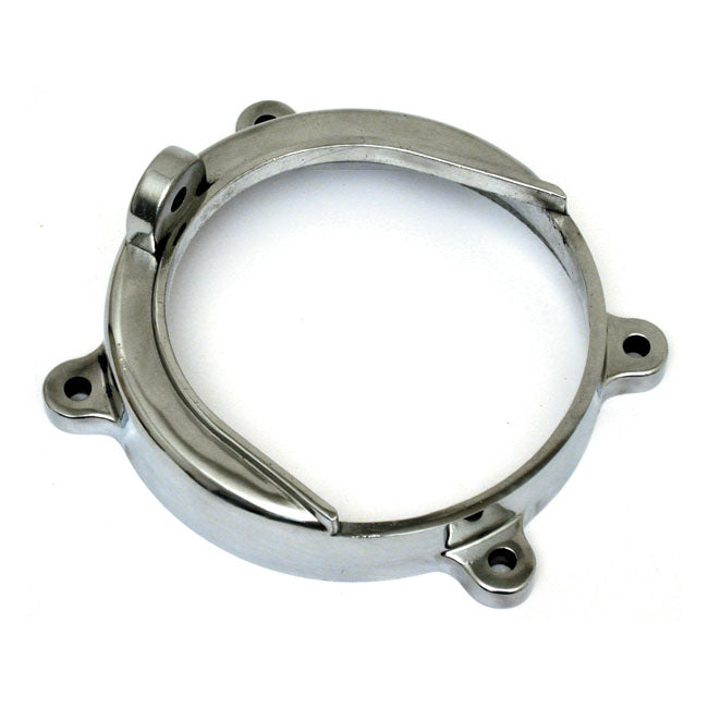 MCS Alternator Cover. Polished – 1970–2006 Big Twin in Open Belt Drive…