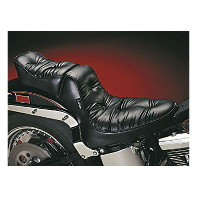 Le Pera, Regal Plush 2-Up Seat for 00-17 Softail (Excl. Deuce, FXs, Fls/S) With Up To 150mm tyre