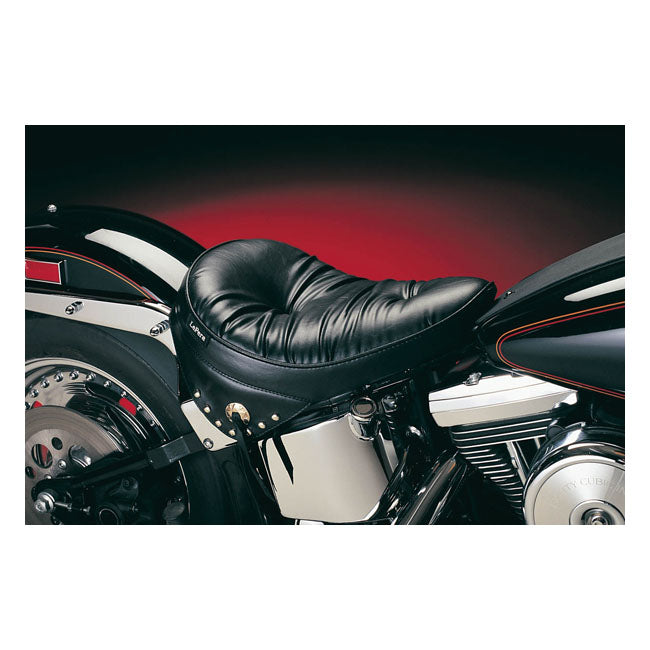 Le Pera, Sanora Solo Seat. Regal Plush With Skirt for 08-17 Softail With 150mm tyre (Fender Mounted)