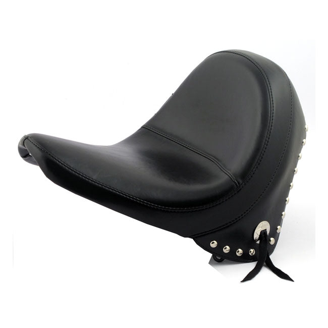 Le Pera, Monterey Solo Seat. Smooth With Skirt for 00-07 Softail (Excl. FXSTD Deuce) With Up To 150mm tyre, Frame Mounted