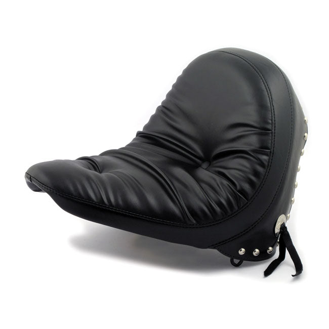 Le Pera, Monterey Solo Seat. Regal Plush With Skirt for 00-07 Softail (Excl. FXSTD Deuce) With Up To 150mm tyre, Frame Mounted