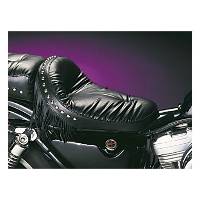 Le Pera, Monterey Solo Seat. Regal Plush With Fringes for 82-03 XL