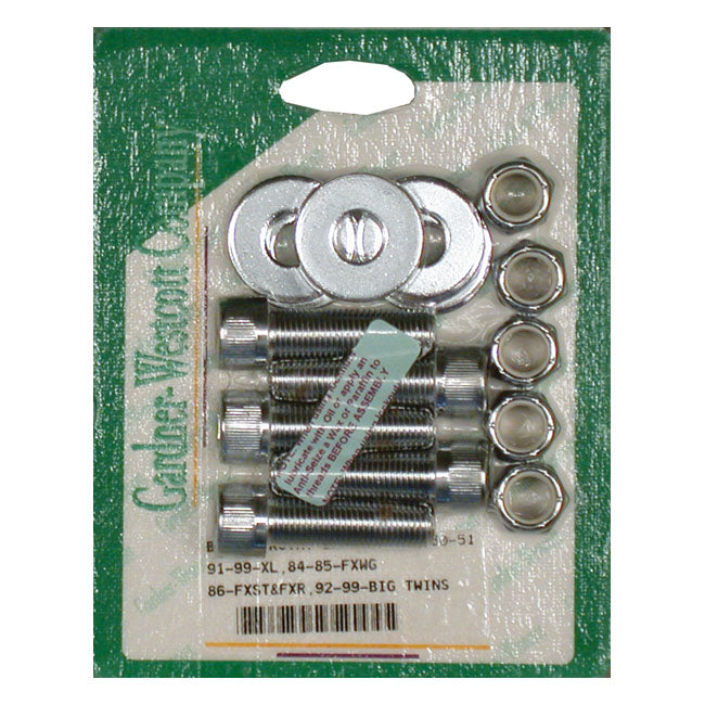 Gardner-Westcott Rear Belt Pulley Mount Kit, Allen Chrome – 1984–1985 FXWG; 1986 FXST; FXR…