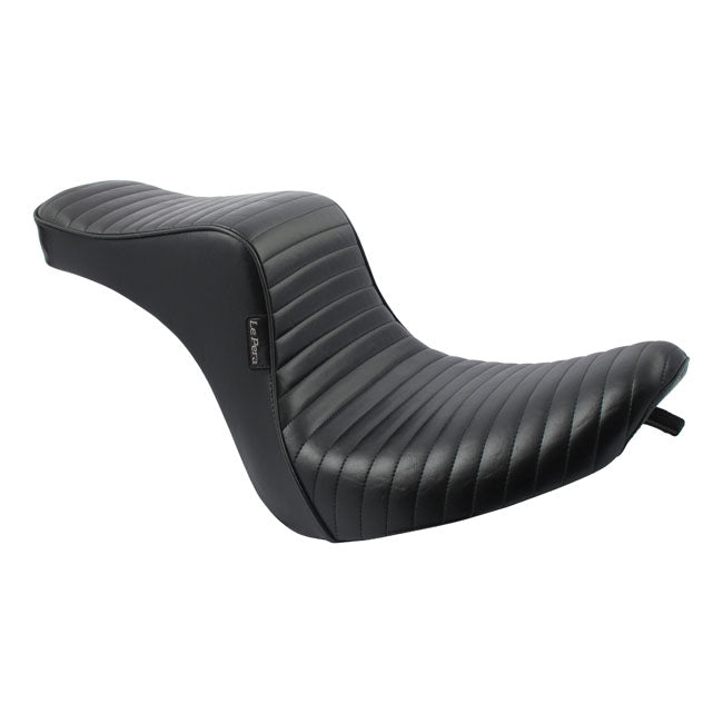Le Pera Cherokee 2-Up Seat. Pleated – 2006–2017 Softail with 200mm Rear Tire