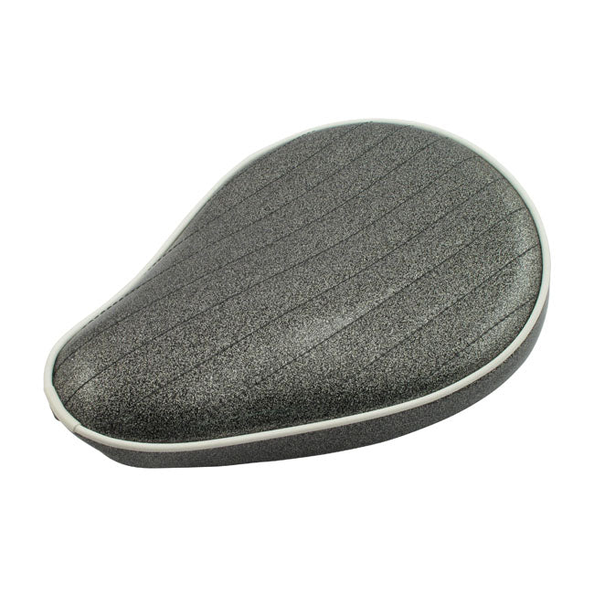 Le Pera, Spring Mounted Metalflake Solo Seat. Charcoal Sparkle