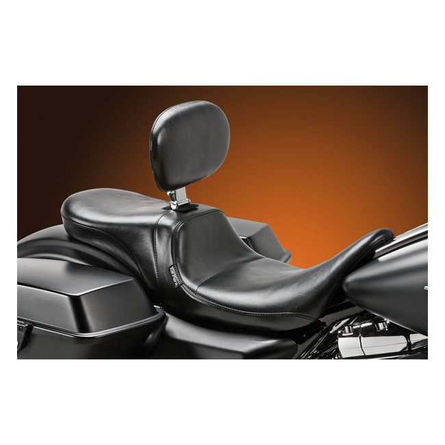 Le Pera, Daytona 2-Up Seat. With Rider Backrest for 08-20 Touring