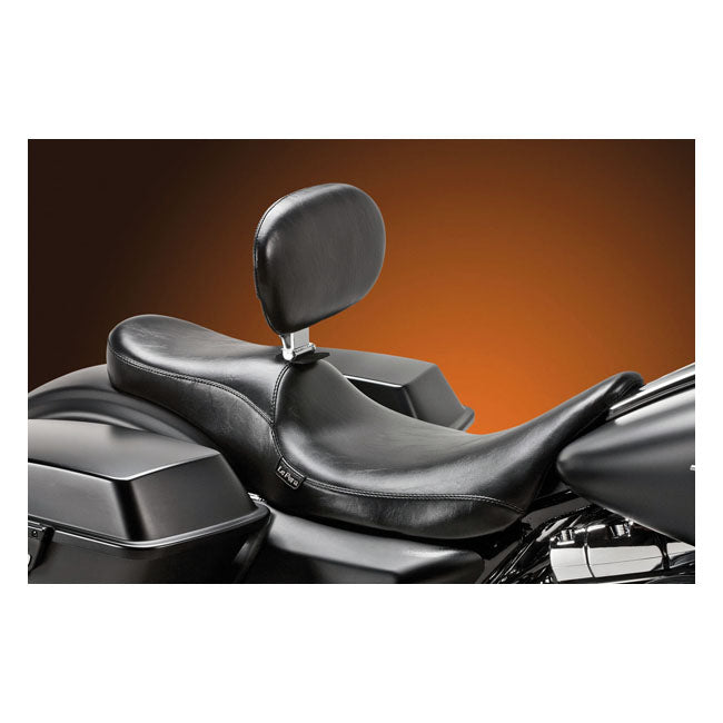 Le Pera, Silhouette 2-Up Seat. With Rider Backrest for 08-20 Touring