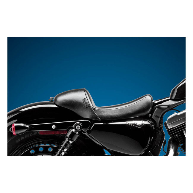 Le Pera Stubs Cafe Solo Seat. Black, Smooth – 2004–2022 XL Sportster